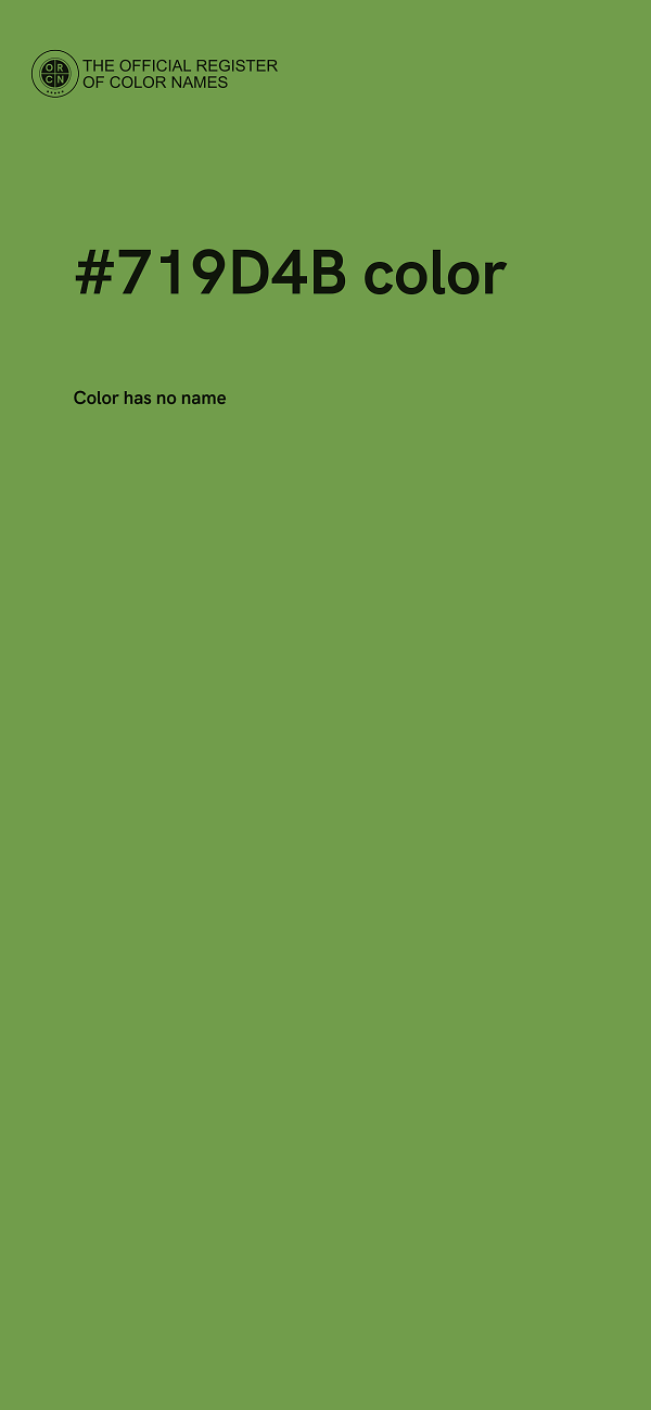#719D4B color image