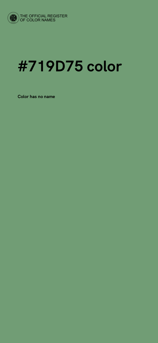 #719D75 color image