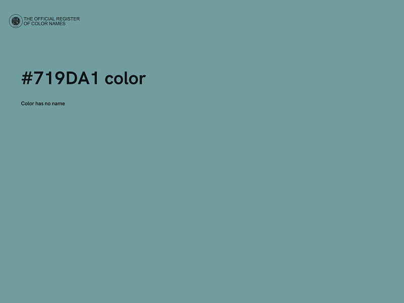 #719DA1 color image