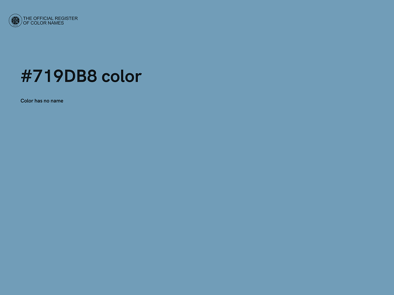 #719DB8 color image