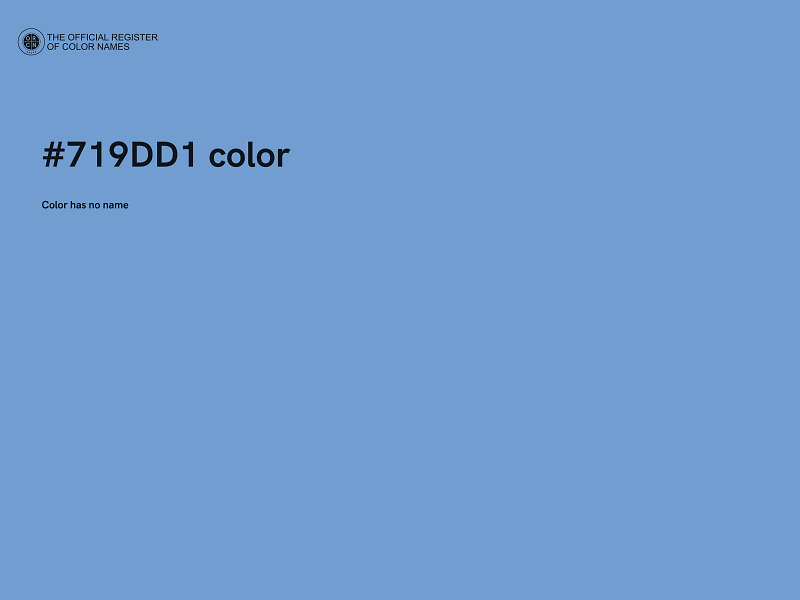 #719DD1 color image