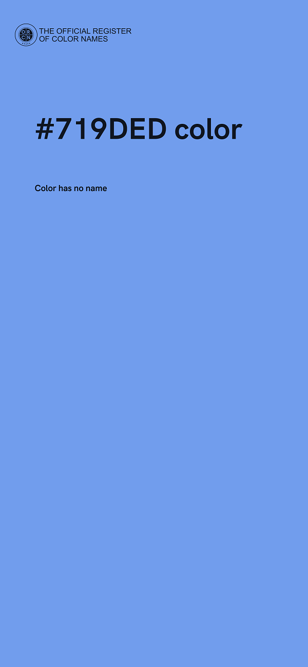 #719DED color image