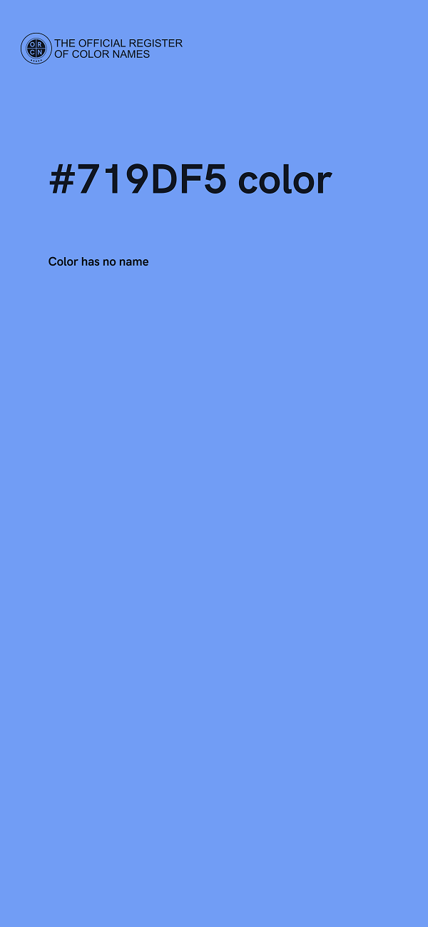 #719DF5 color image