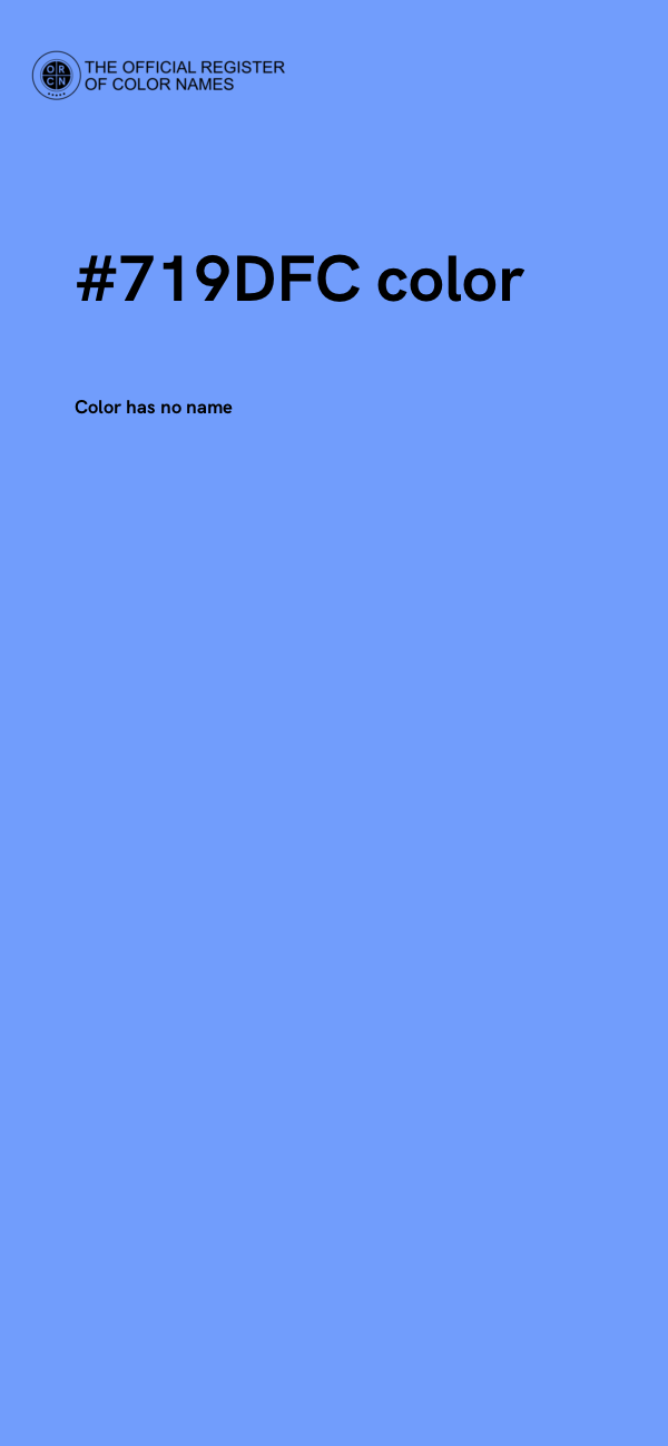#719DFC color image