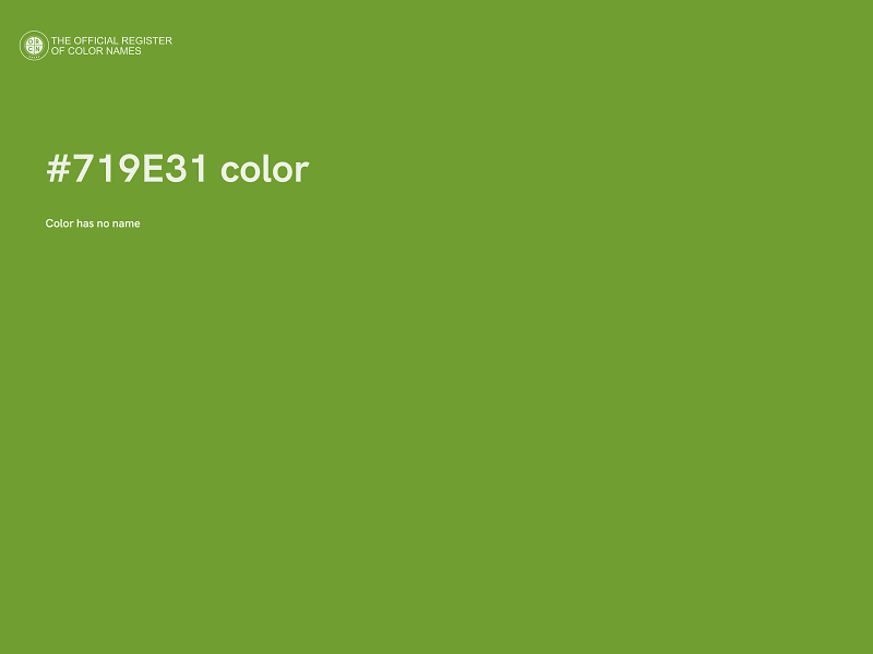 #719E31 color image