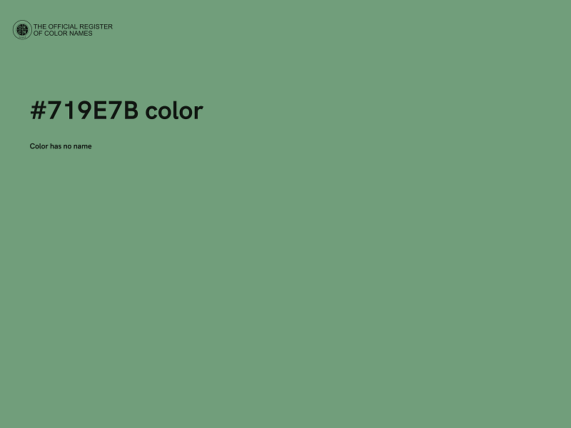 #719E7B color image