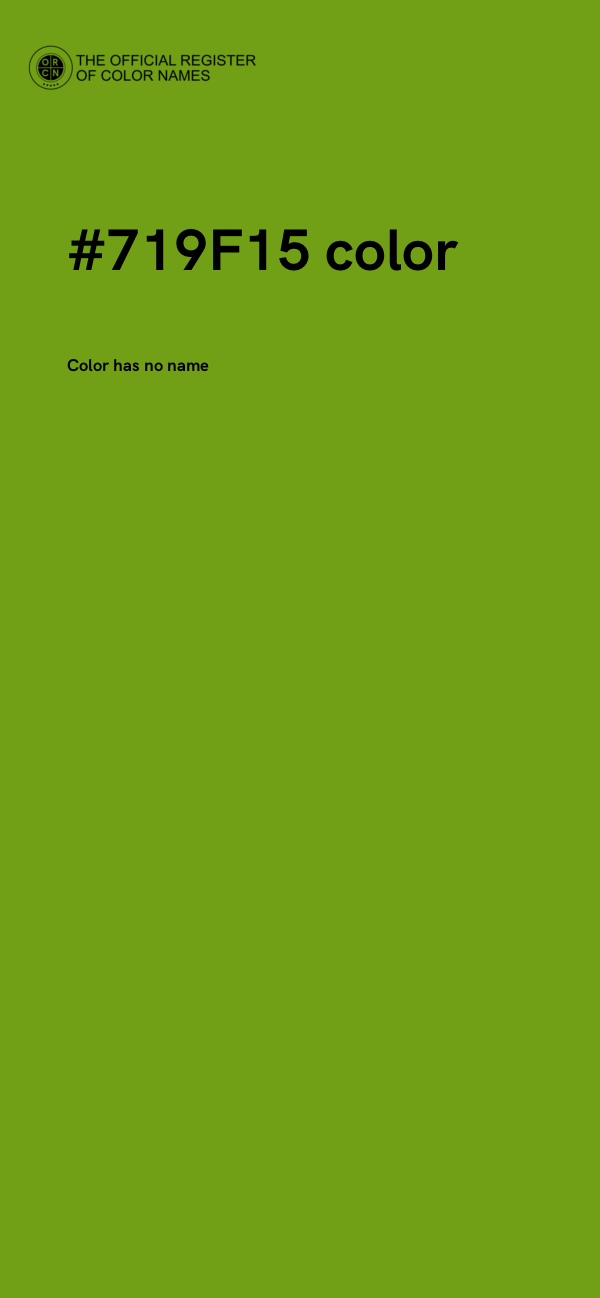 #719F15 color image