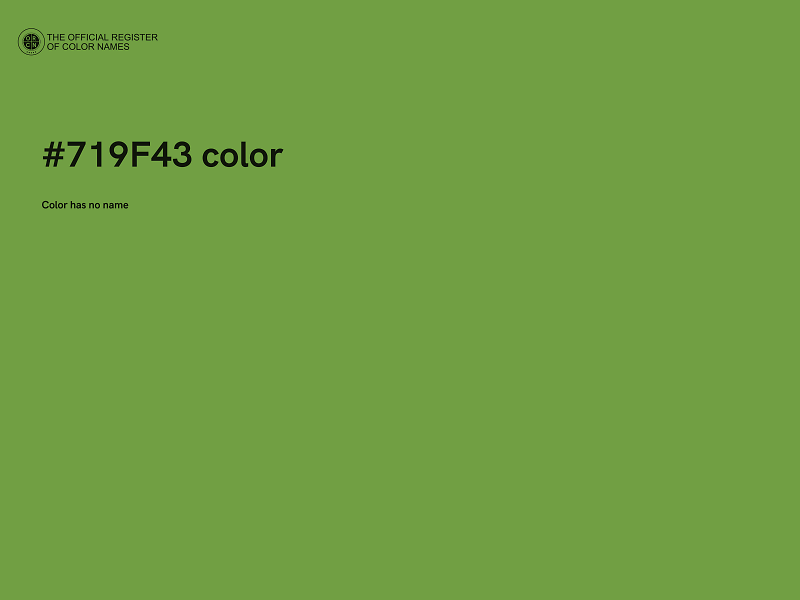 #719F43 color image