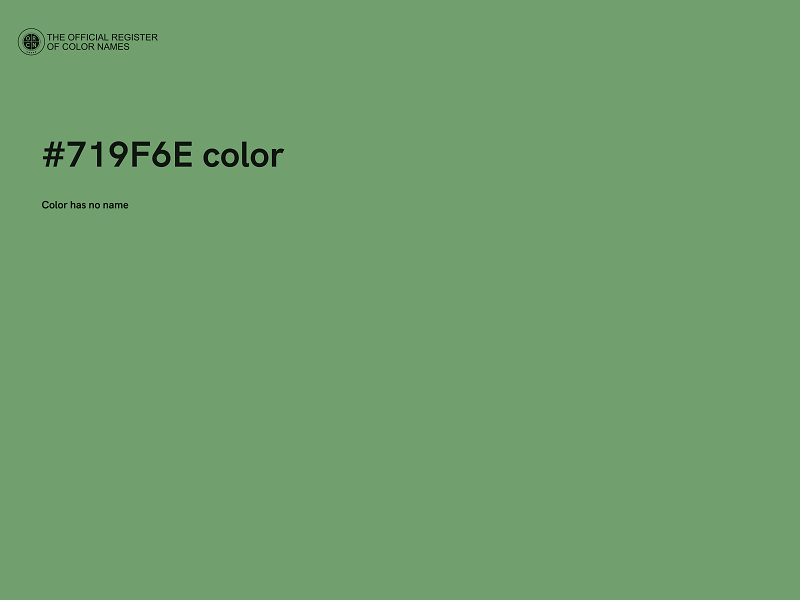 #719F6E color image