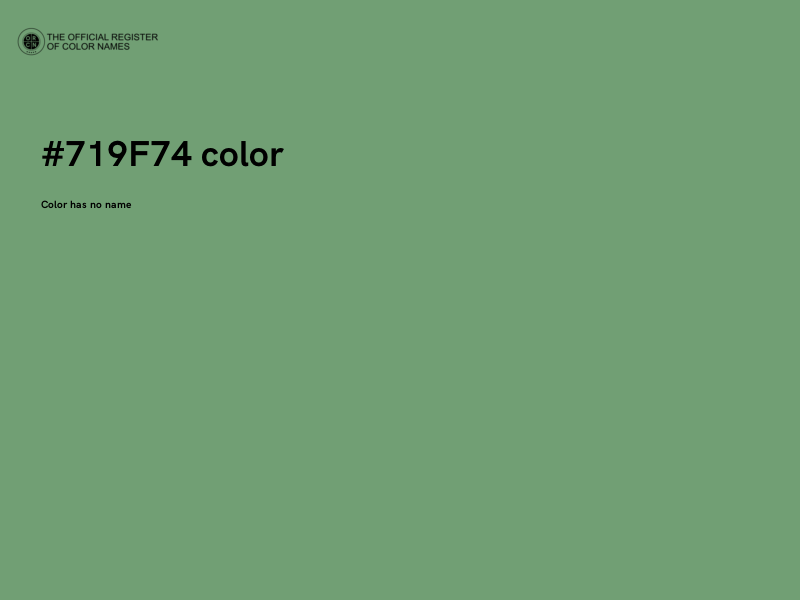 #719F74 color image