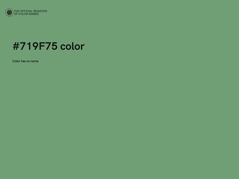 #719F75 color image