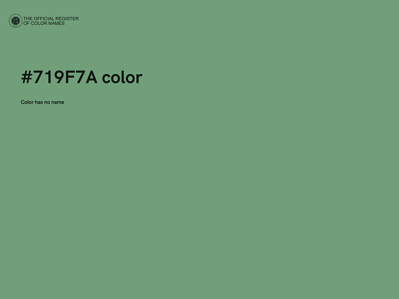 #719F7A color image