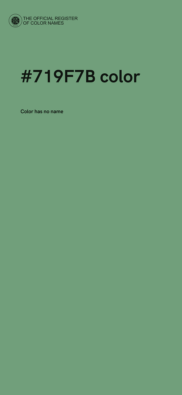 #719F7B color image