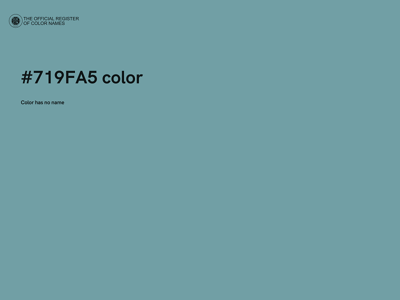 #719FA5 color image