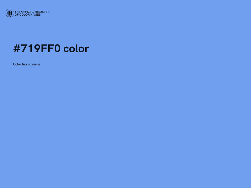 #719FF0 color image