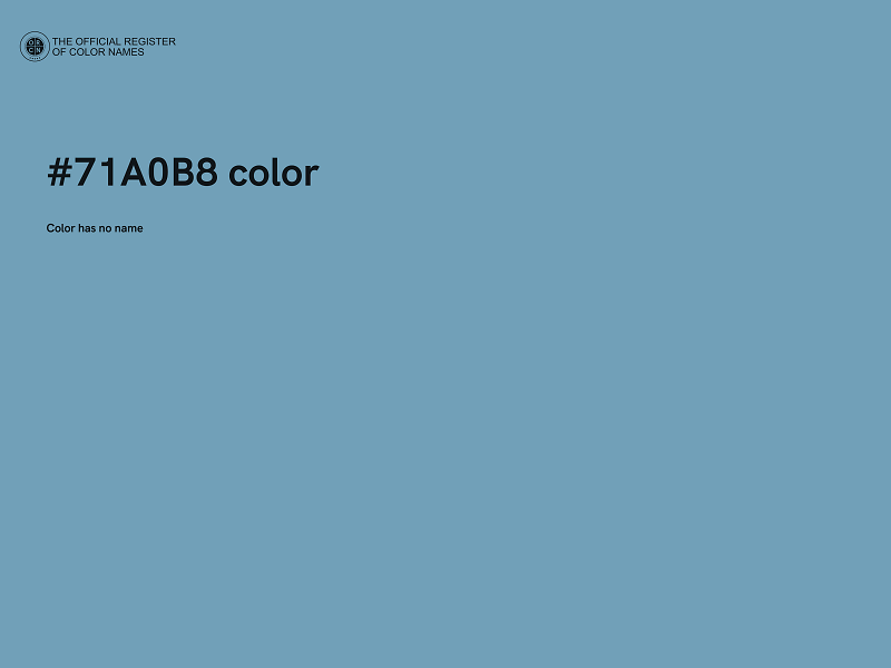 #71A0B8 color image