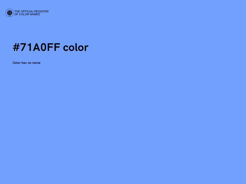 #71A0FF color image