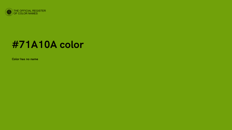 #71A10A color image