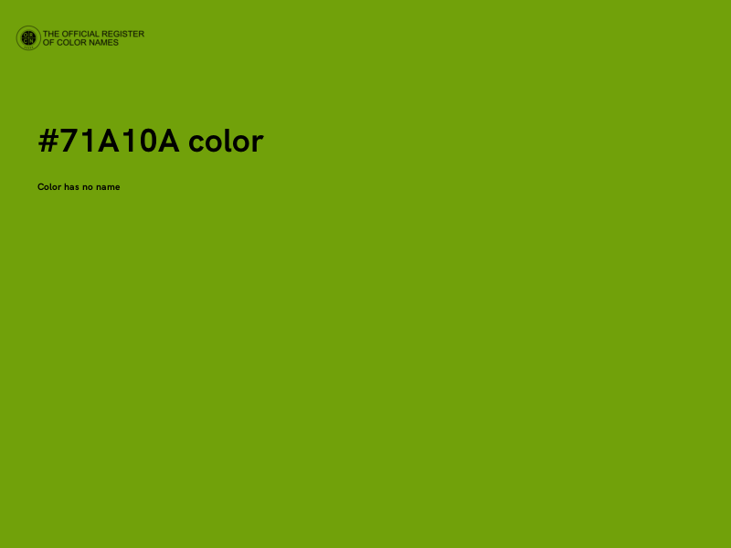 #71A10A color image