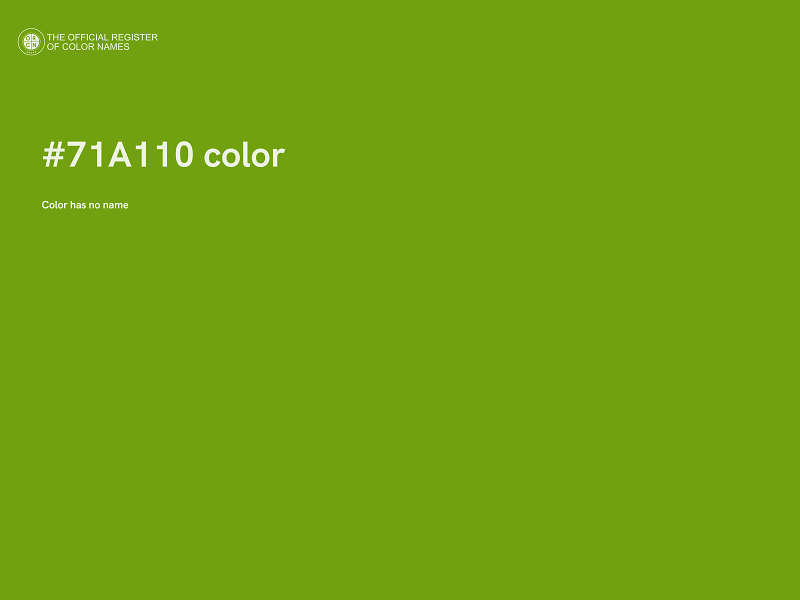 #71A110 color image