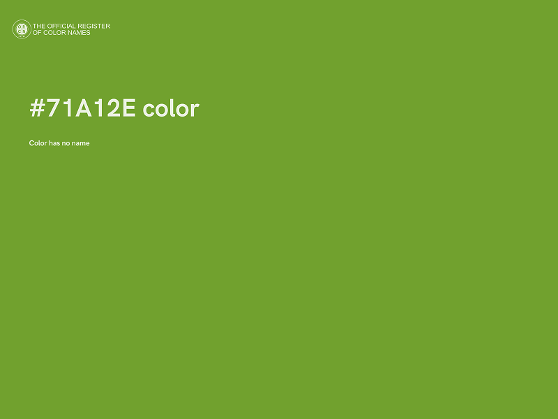 #71A12E color image