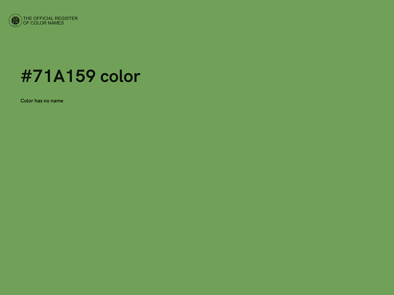 #71A159 color image