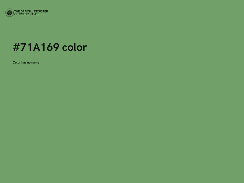 #71A169 color image