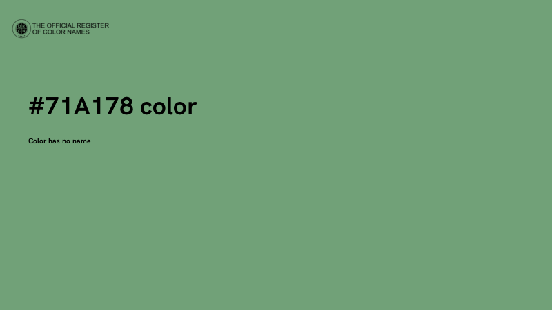 #71A178 color image