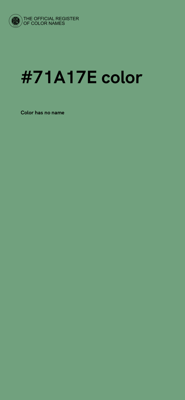 #71A17E color image