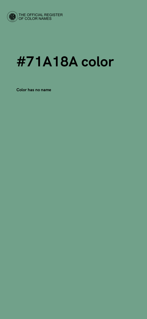 #71A18A color image