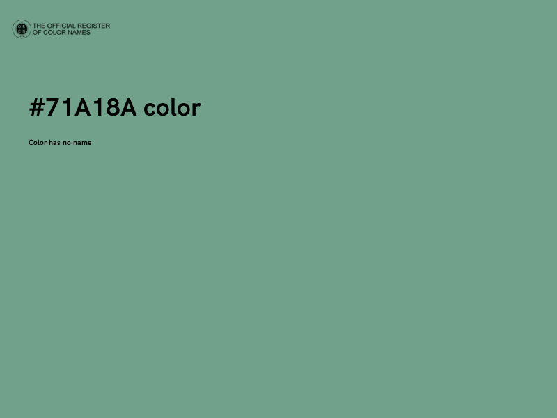 #71A18A color image