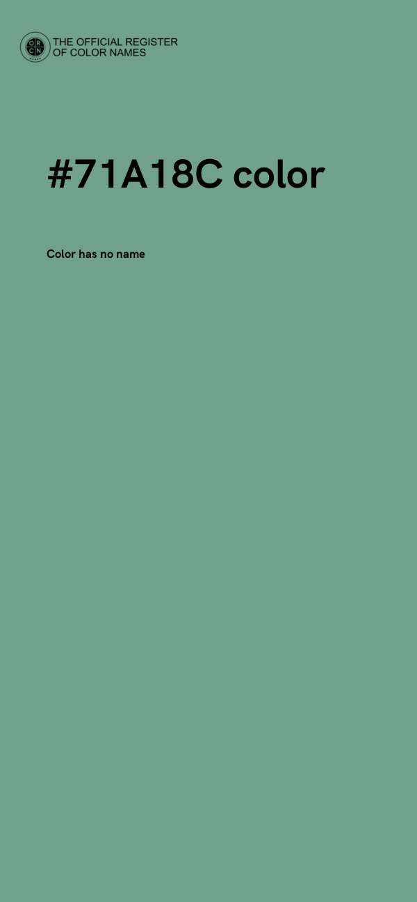 #71A18C color image