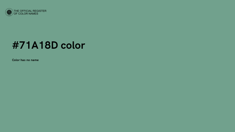 #71A18D color image