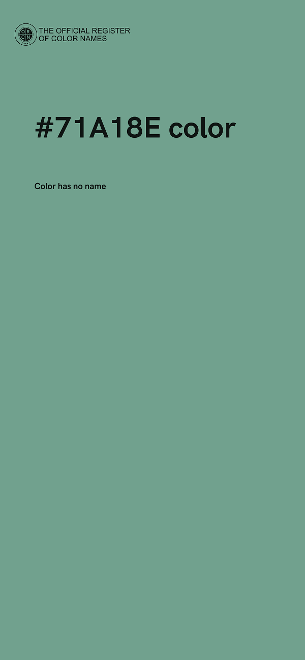 #71A18E color image