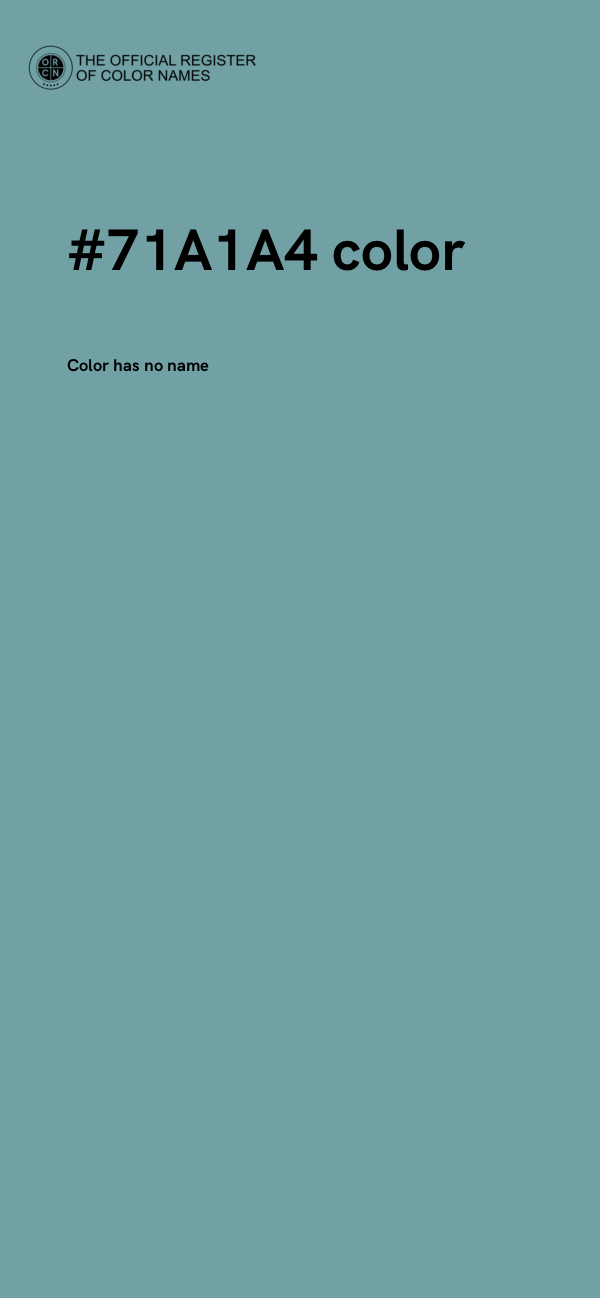 #71A1A4 color image