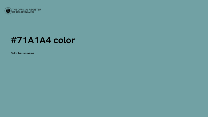 #71A1A4 color image