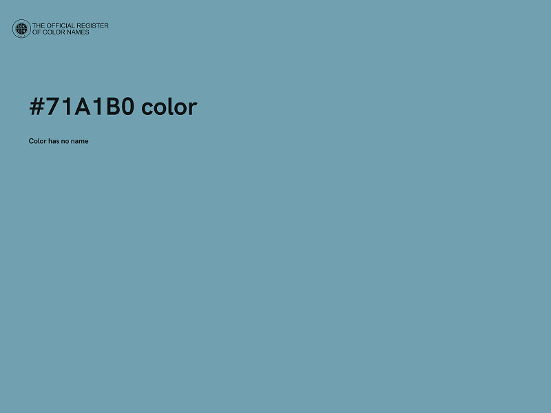 #71A1B0 color image