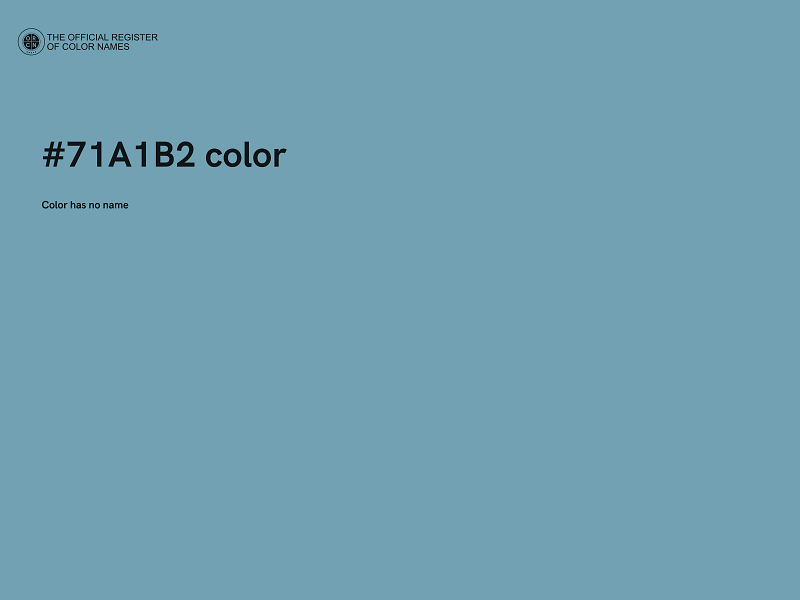 #71A1B2 color image