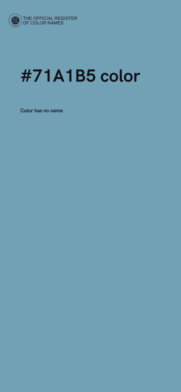 #71A1B5 color image