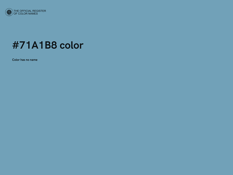 #71A1B8 color image