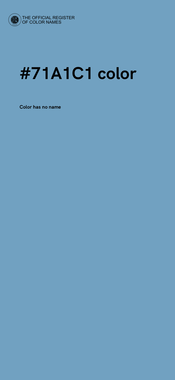 #71A1C1 color image