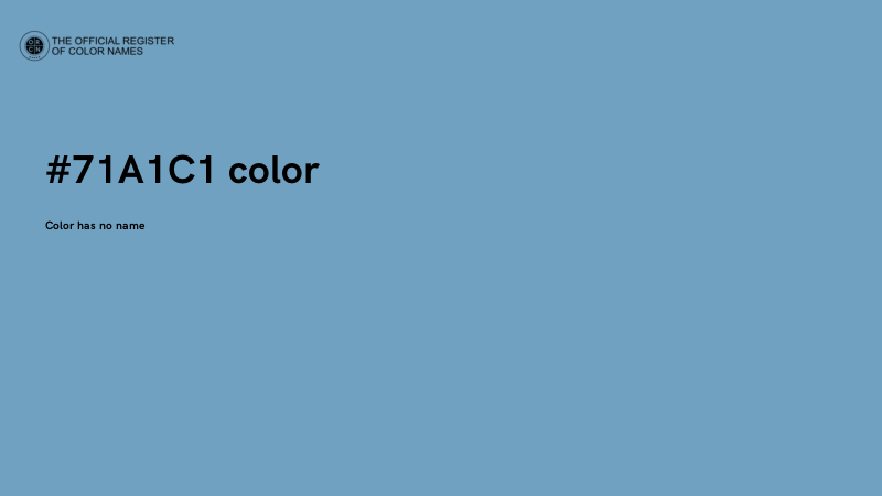#71A1C1 color image