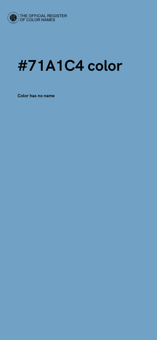 #71A1C4 color image