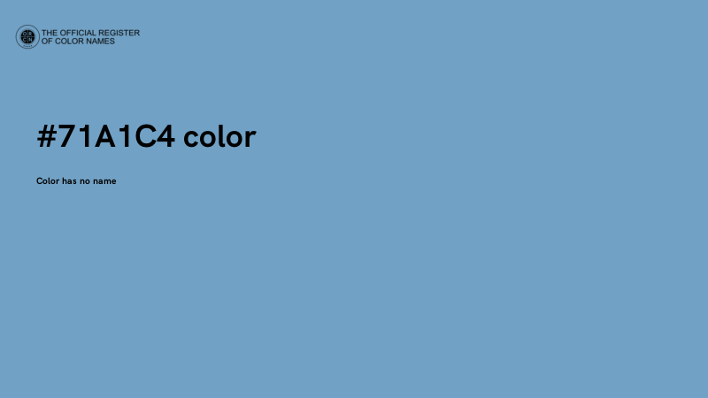 #71A1C4 color image