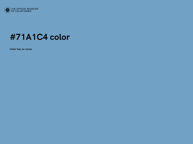 #71A1C4 color image