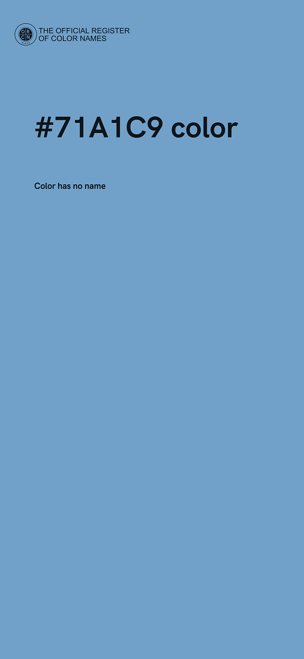#71A1C9 color image