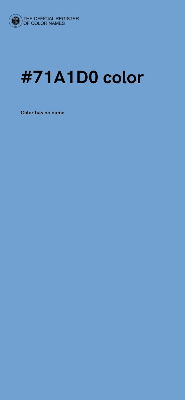 #71A1D0 color image