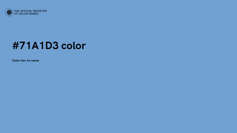 #71A1D3 color image