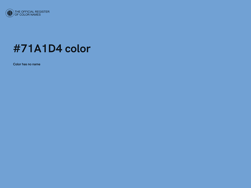 #71A1D4 color image