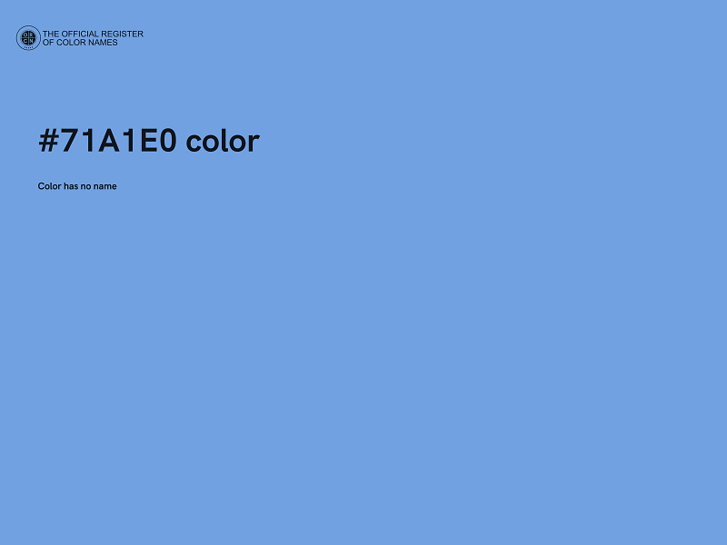 #71A1E0 color image
